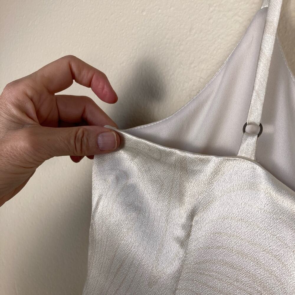 Wild Fable Woman’s Sundress Size Large Off White Swirly Print Lined - Picture 6 of 6